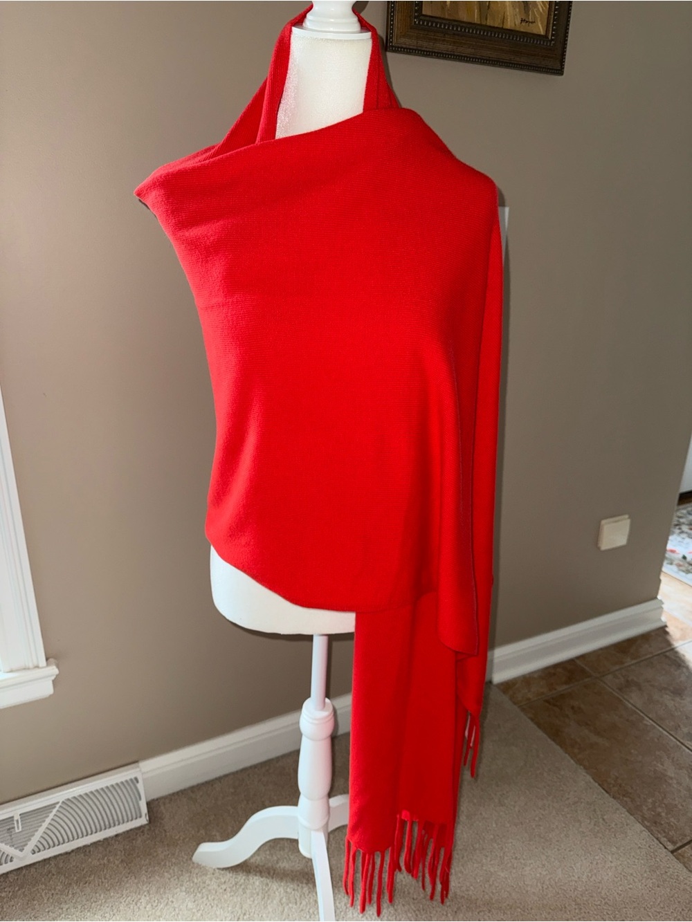 Banana Republic Red/Orange Women's Wrap/Scarf, NWT, Wool Blend